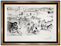 Salvador Dali Coronation of Juan Carlos Hand Signed Etching Modern Surreal Art