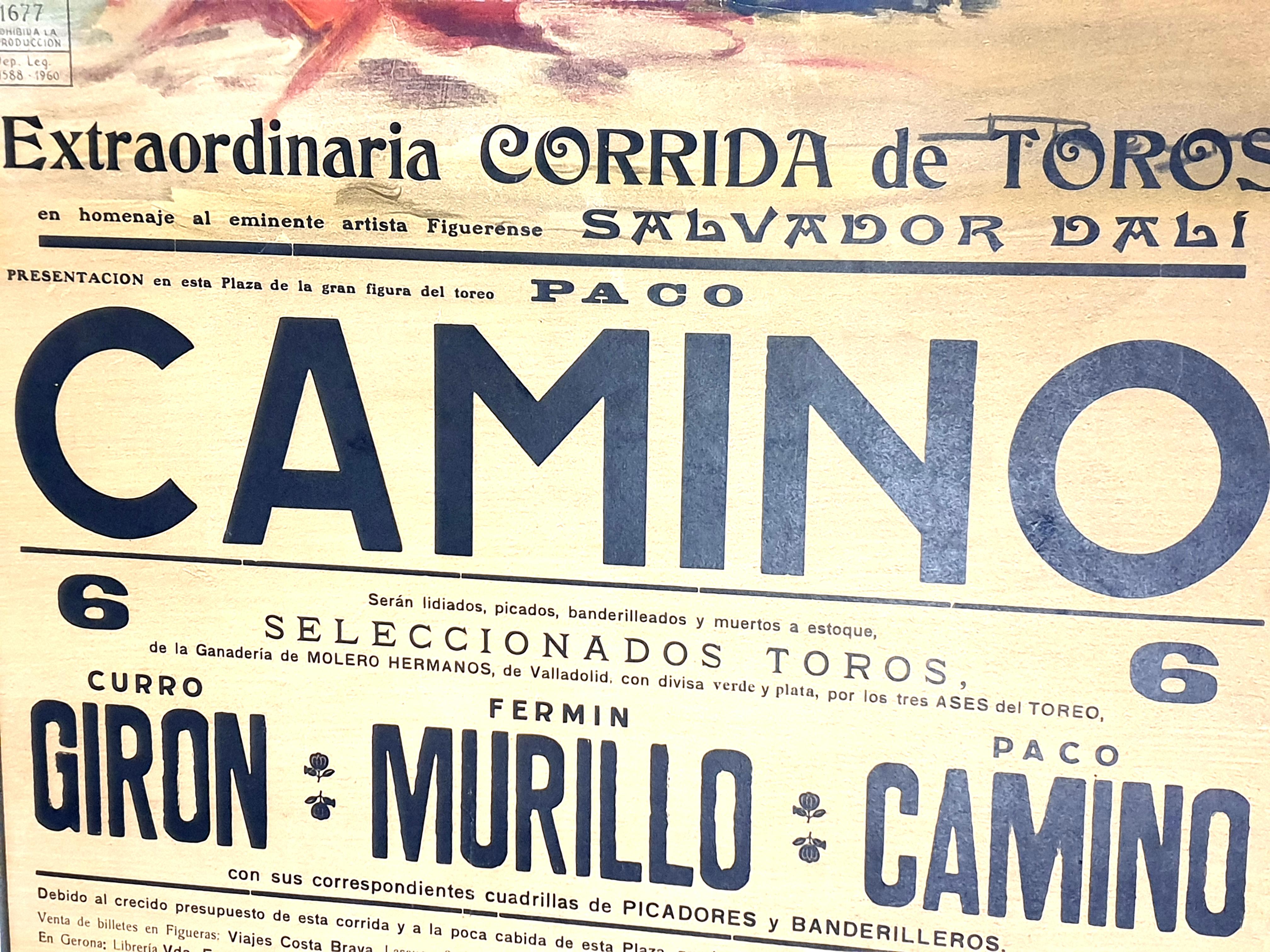 Salvador Dalì - Corrida - Poster d'epoca con acquaforte in vendita 7