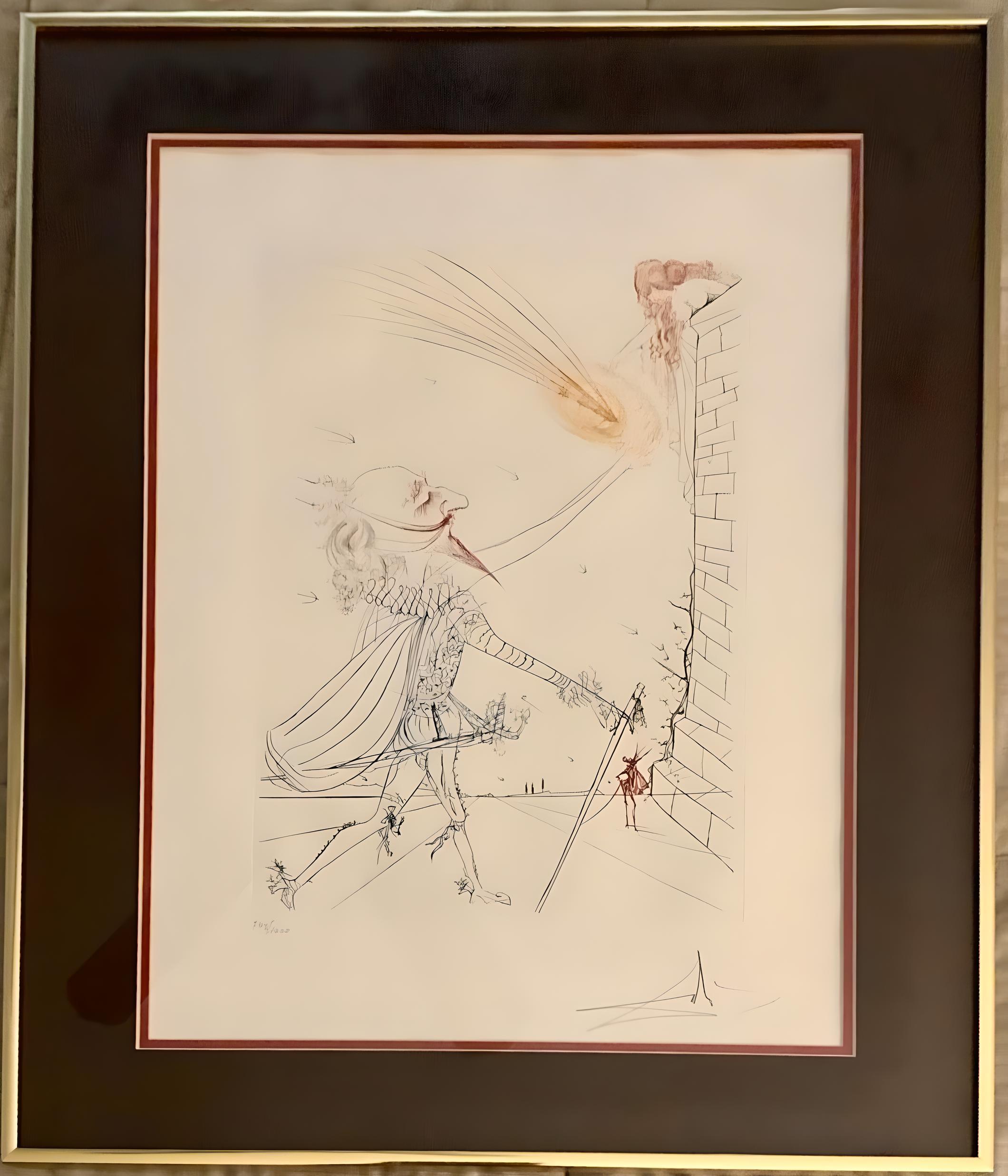 Salvador Dali - Cyrano de Bergerac et Roxanne - Print de Salvador Dalí