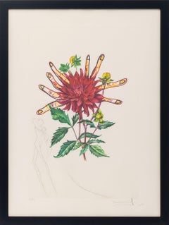 Salvador Dali "Dahlia (Fingers)" Etching, 1972