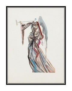 Salvador Dali Divine Comedy Engraving Paradise Canto Surreal Authentic Artwork