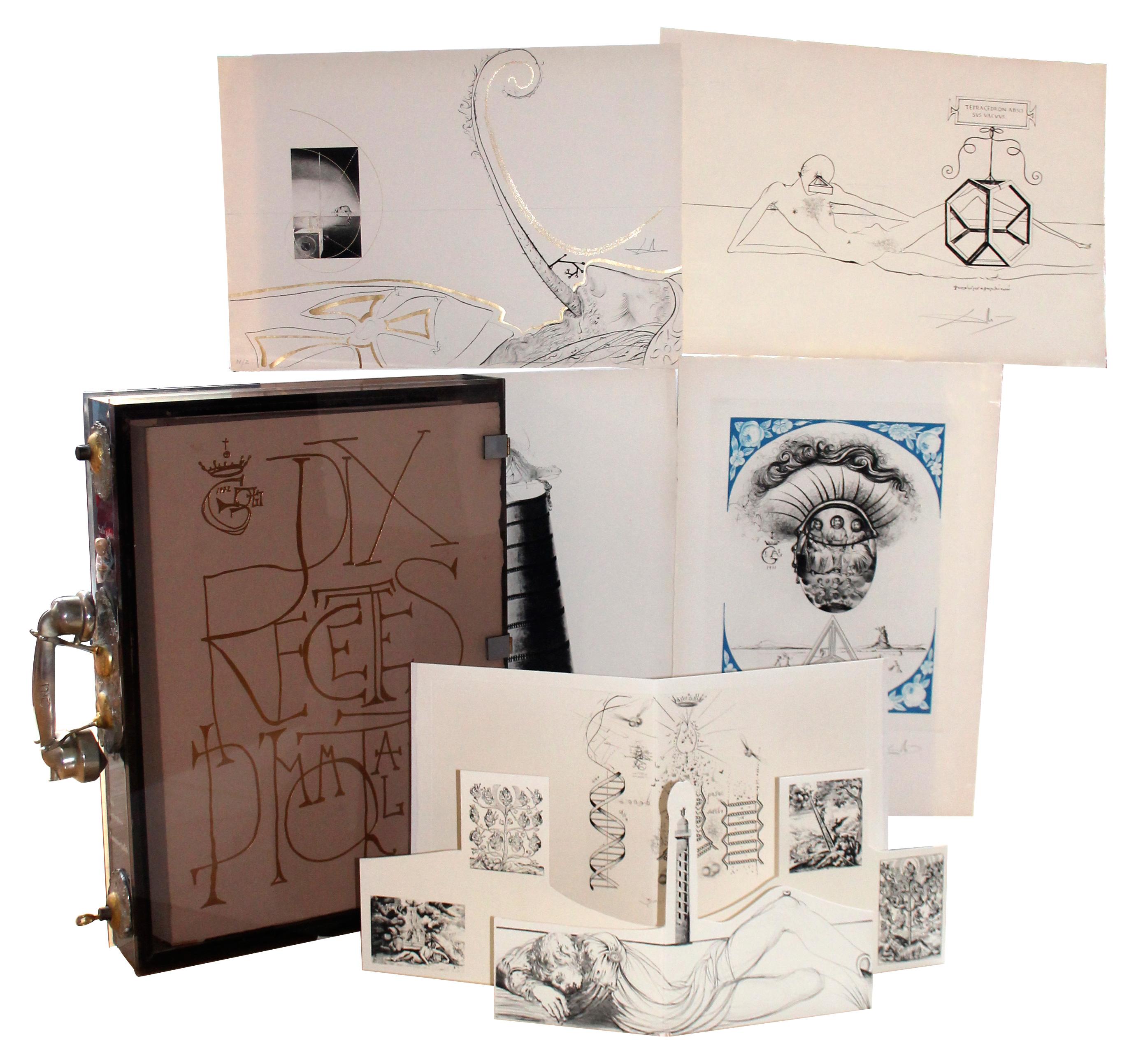 Salvador Dalì - Dix Recettes d'Immortalite - Opere d'arte originali firmate - Print Surrealismo di Salvador Dalí