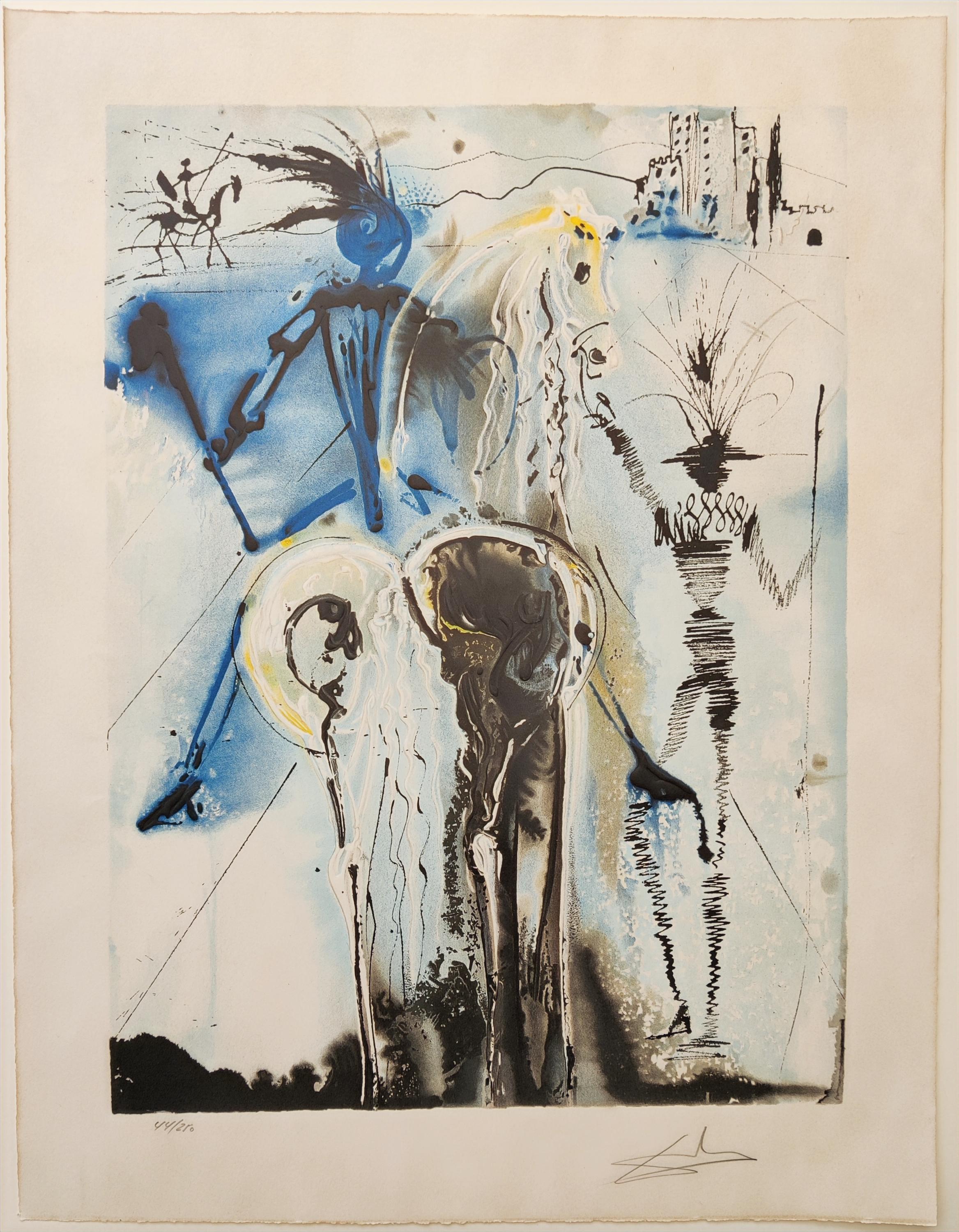 Salvador Dalí­ -- Don quichotte, from the series Les Chevaux Daliniens 3