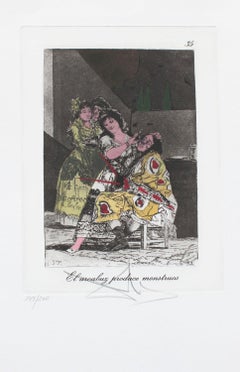 Salvador Dali , El arcabuz produce monstruos, Goya