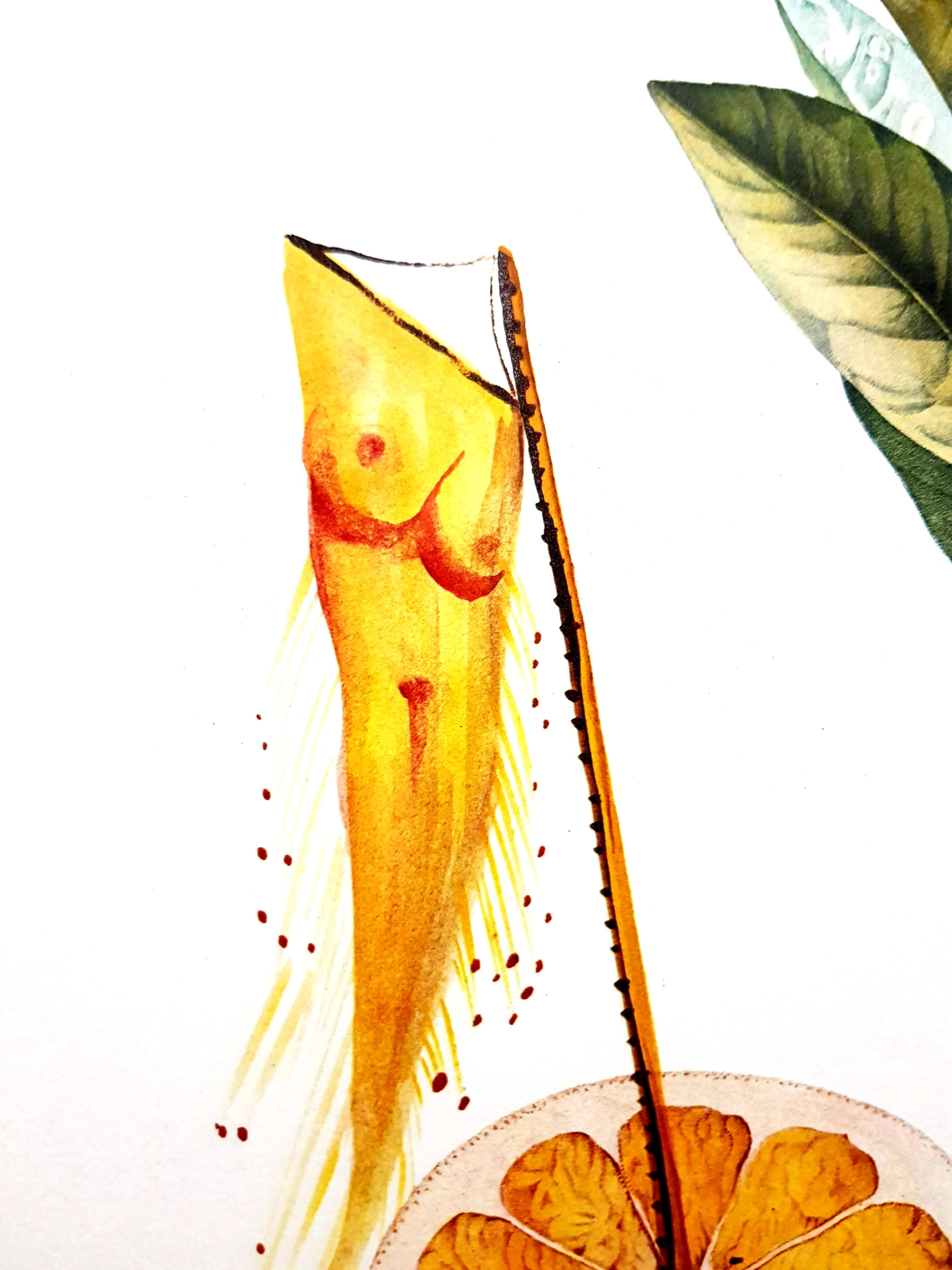 Salvador Dali – Erotische Grapefruit – Original handsignierte Lithographie im Angebot 8
