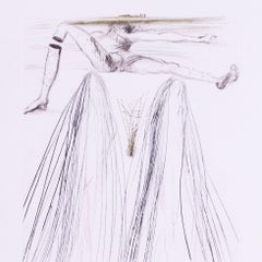 Salvador Dali etching, signed with monogram, Le Géant Beliagog