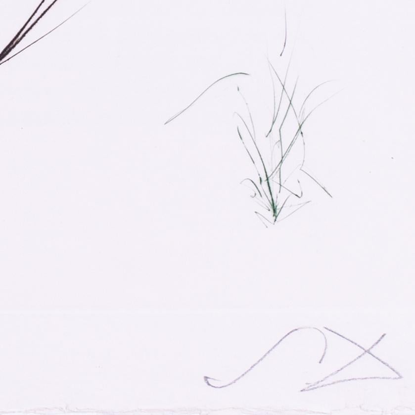 Salvador Dali etching, signed with monogram, Tristan and the Dragon, 1970 - Print by Salvador Dalí