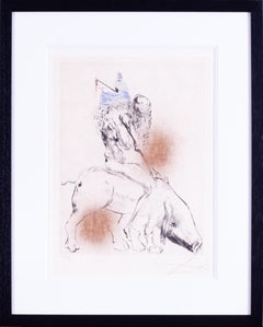 Salvador Dali etching with drypoint, 1969, signed and numbered, edition of 145