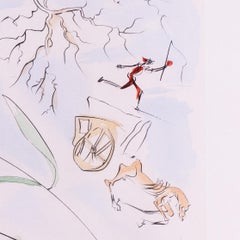 Salvador Dali etching with drypoint, 1974, signed and numbered, edition of 120