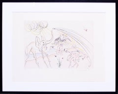 Salvador Dali etching with drypoint, 1974, signed and numbered, edition of 120