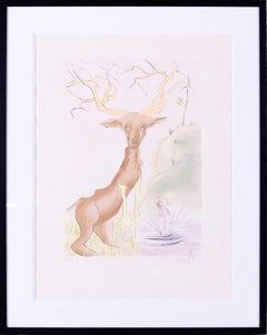 Salvador Dali etching with drypoint, 1974, signed and numbered, edition of 120
