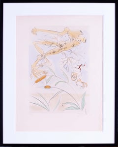Salvador Dali etching with drypoint, 1974, signed and numbered, edition of 120