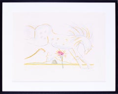 Salvador Dali etching with drypoint, 1974, signed and numbered, edition of 120