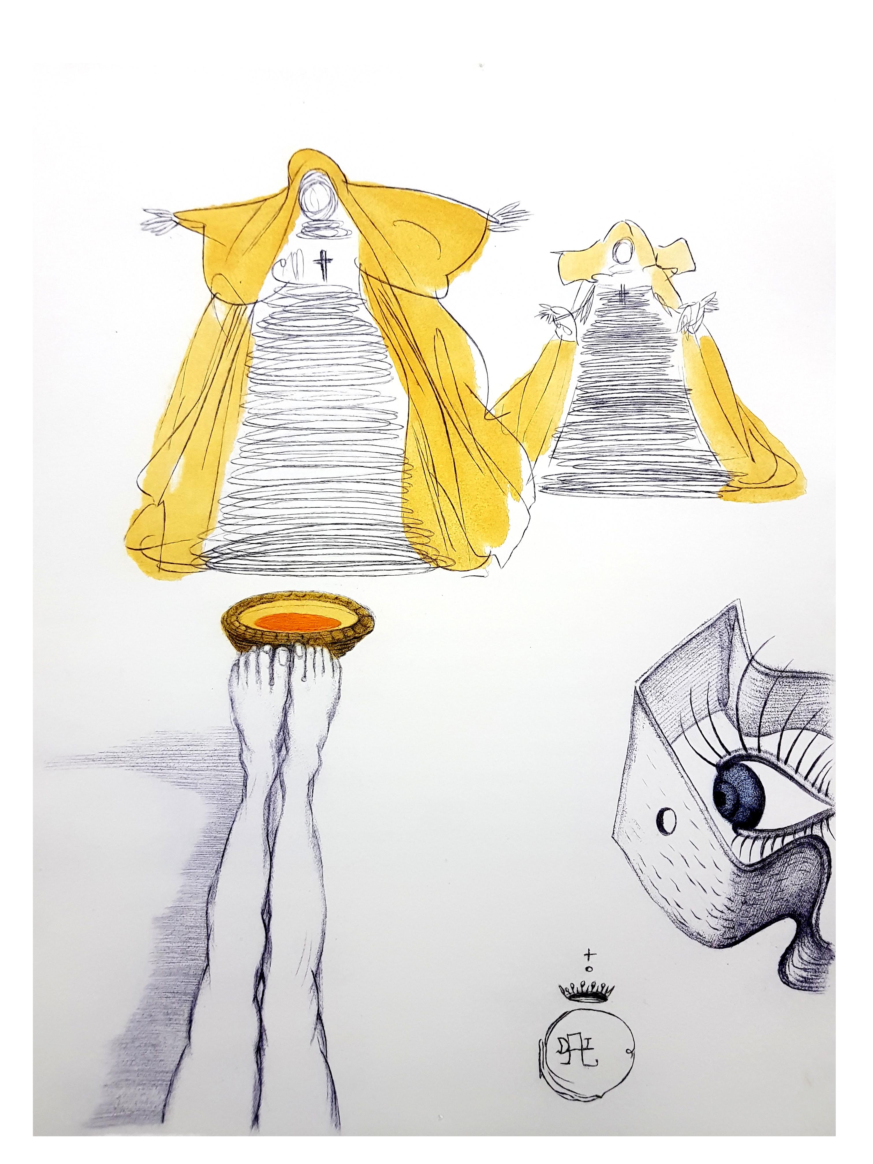 Salvador Dali - Montres pour les yeux - Gravure originale
Dimensions : 38 x 28 cm
Edition : 390
1967
Sur vélin de Rives
Références : Field 67-4 (p. 32-33) / Michler & Lopsinger 174 à 187. 
