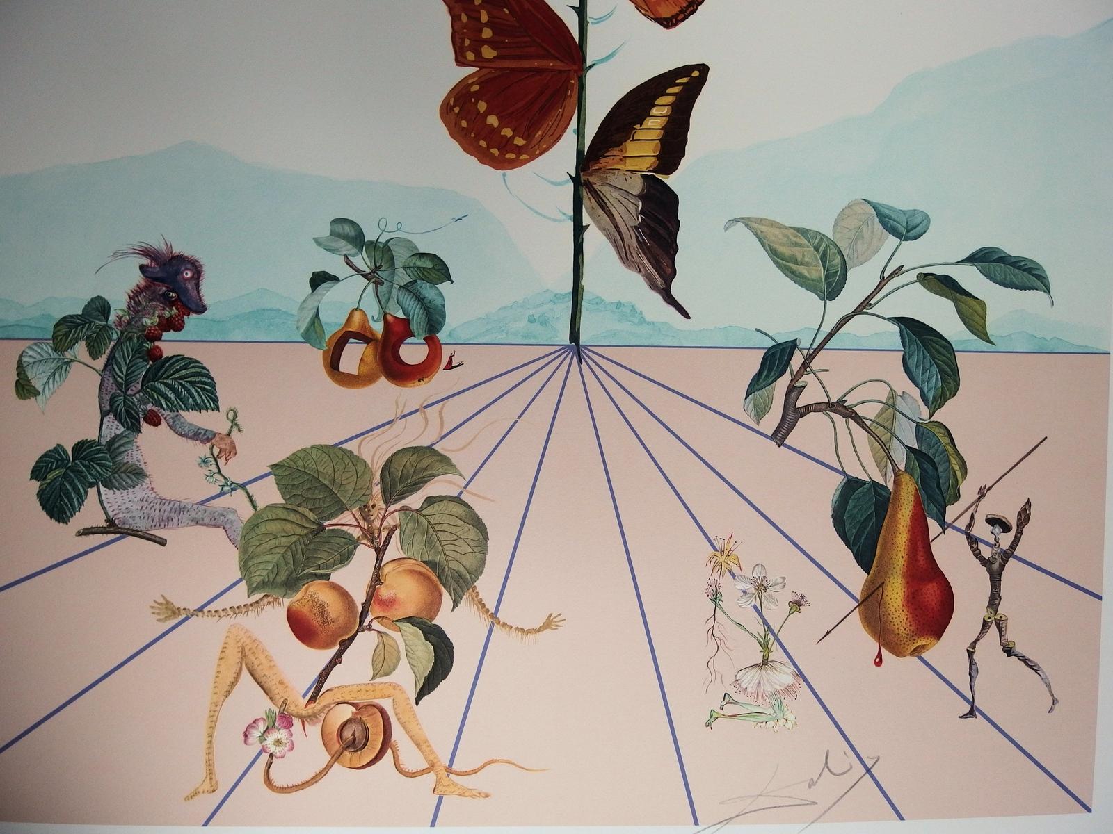 Salvador Dali, 
Flordali II, 1981
Lithographie sur vellum d'Arches
Edition de 5000 exemplaires  
103 x 73 cm
signé dans la plaque

Références du catalogue : Field page 233 / Michler & Lopsinger 1586 
Cette lithographie a été éditée par Inter Art