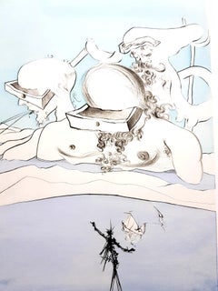 Salvador Dali - Flung out like - Original Signed Engraving