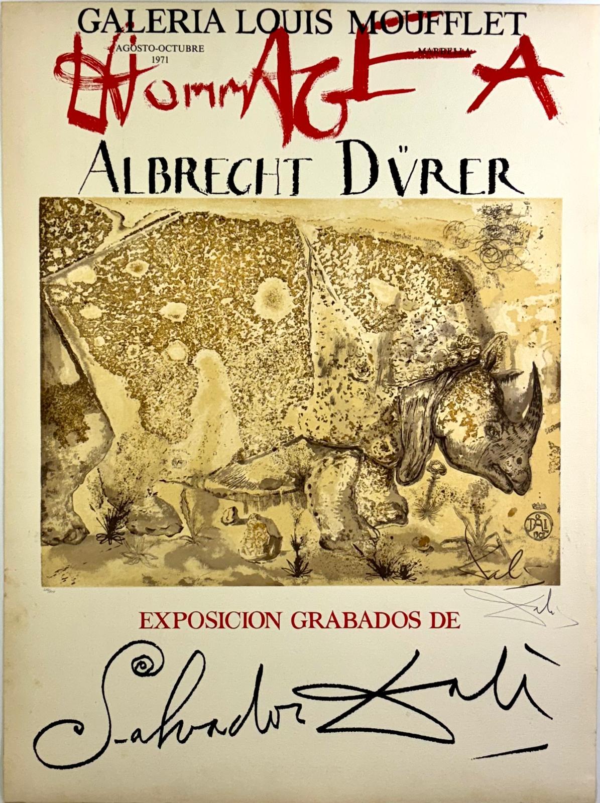 Salvador Dalí, Galería Louis Moufflet (Hommage à Albrecht Dürer), 1971 . im Angebot 2