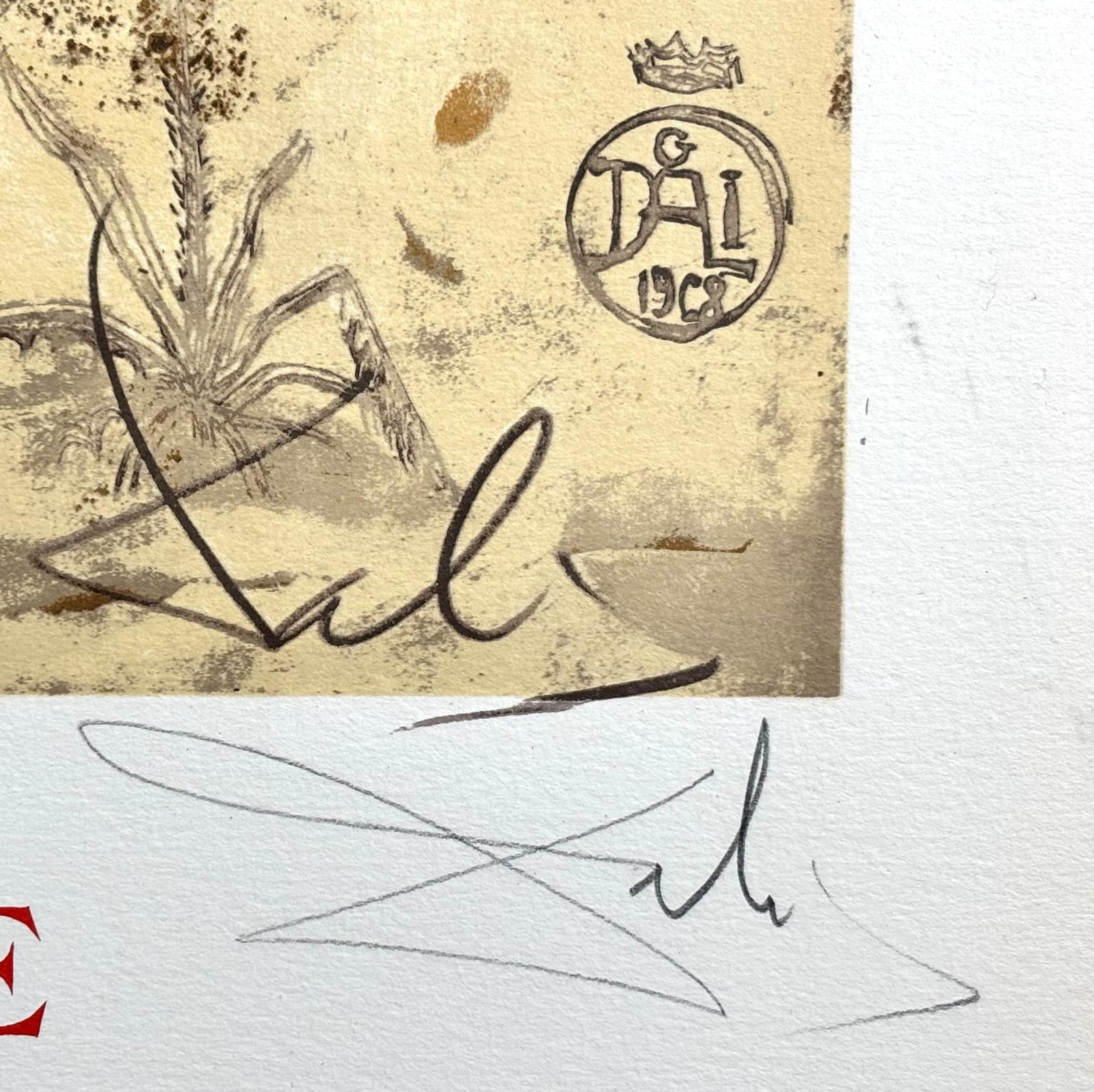 Salvador Dalí, Galería Louis Moufflet (Hommage à Albrecht Dürer), 1971 . im Angebot 4