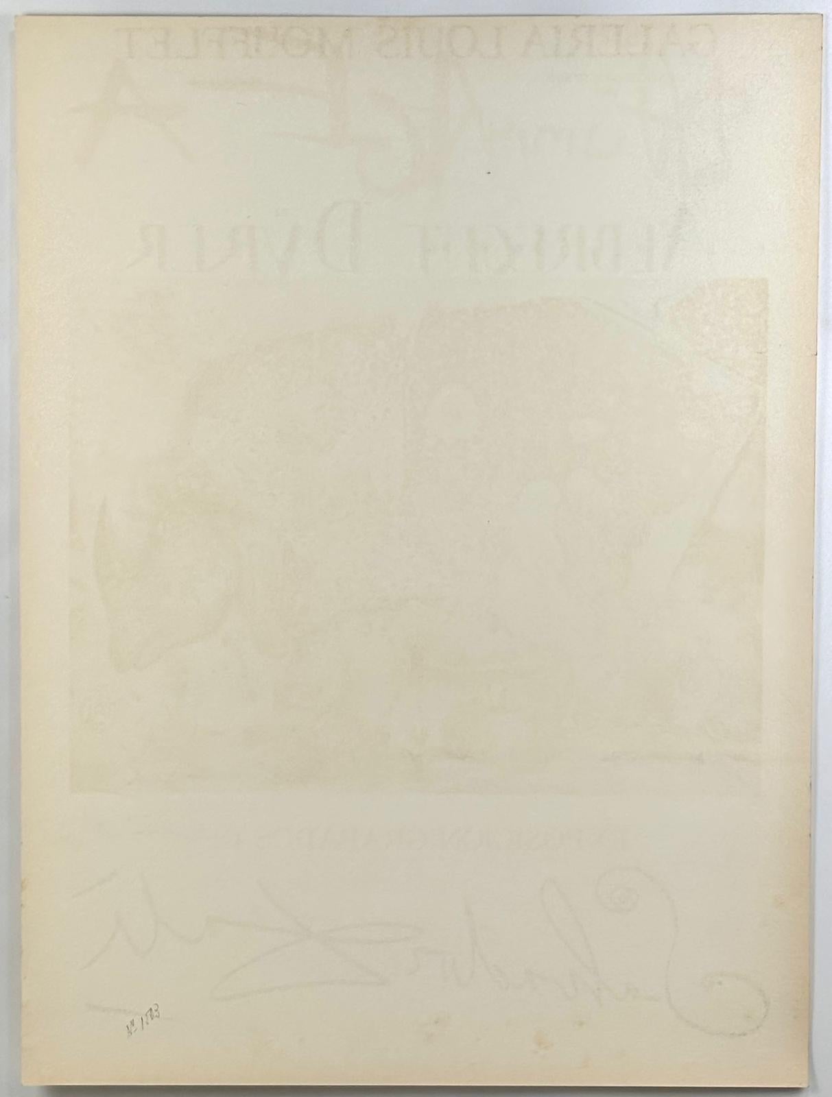 Salvador Dalí, Galería Louis Moufflet (Hommage à Albrecht Dürer), 1971 . im Angebot 6