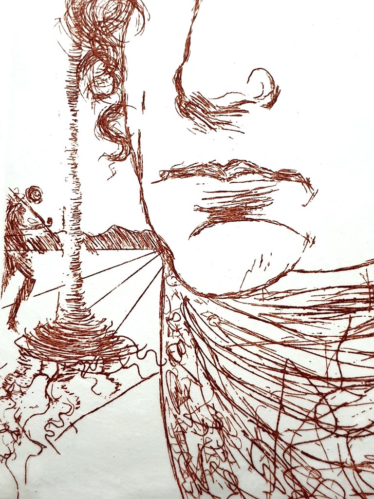 Salvador Dalí - Salvador Dali - George Washington - Original Handsigned  Etching For Sale At 1Stdibs