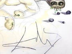 Salvador Dali – Mädchen und Schwein – Original-Radierung