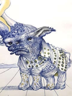 Salvador Dali - Jeune fille sur corne de rhinocéros