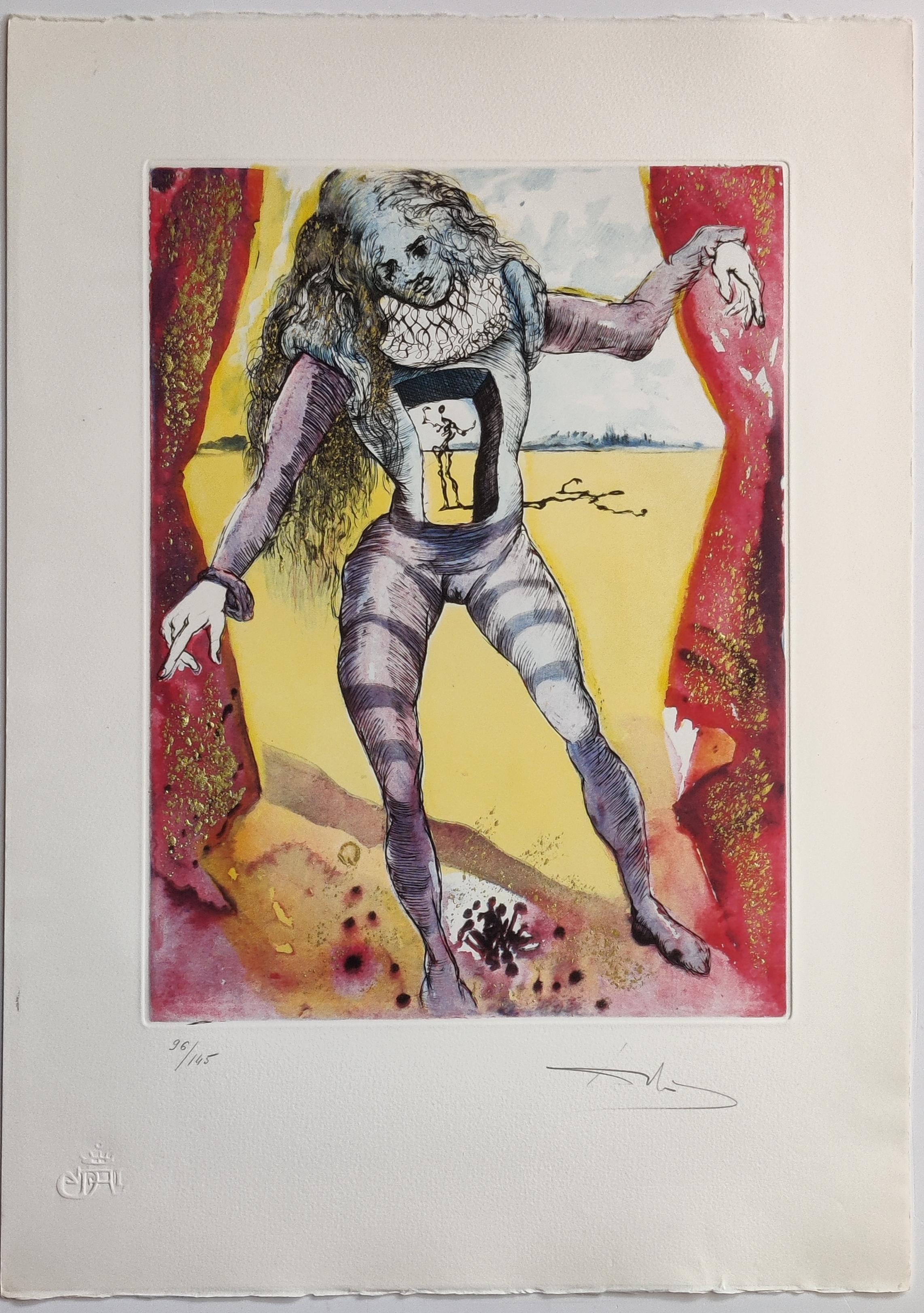 Salvador Dalí­ -- Hamlet, Complete text and set of 10 color etchings For Sale 9