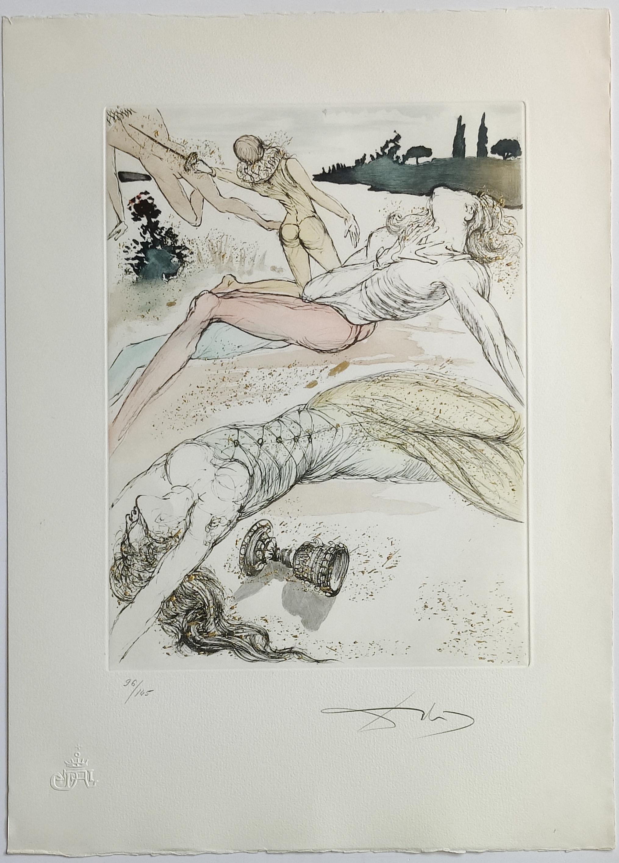 Salvador Dalí­ -- Hamlet, Complete text and set of 10 color etchings For Sale 2
