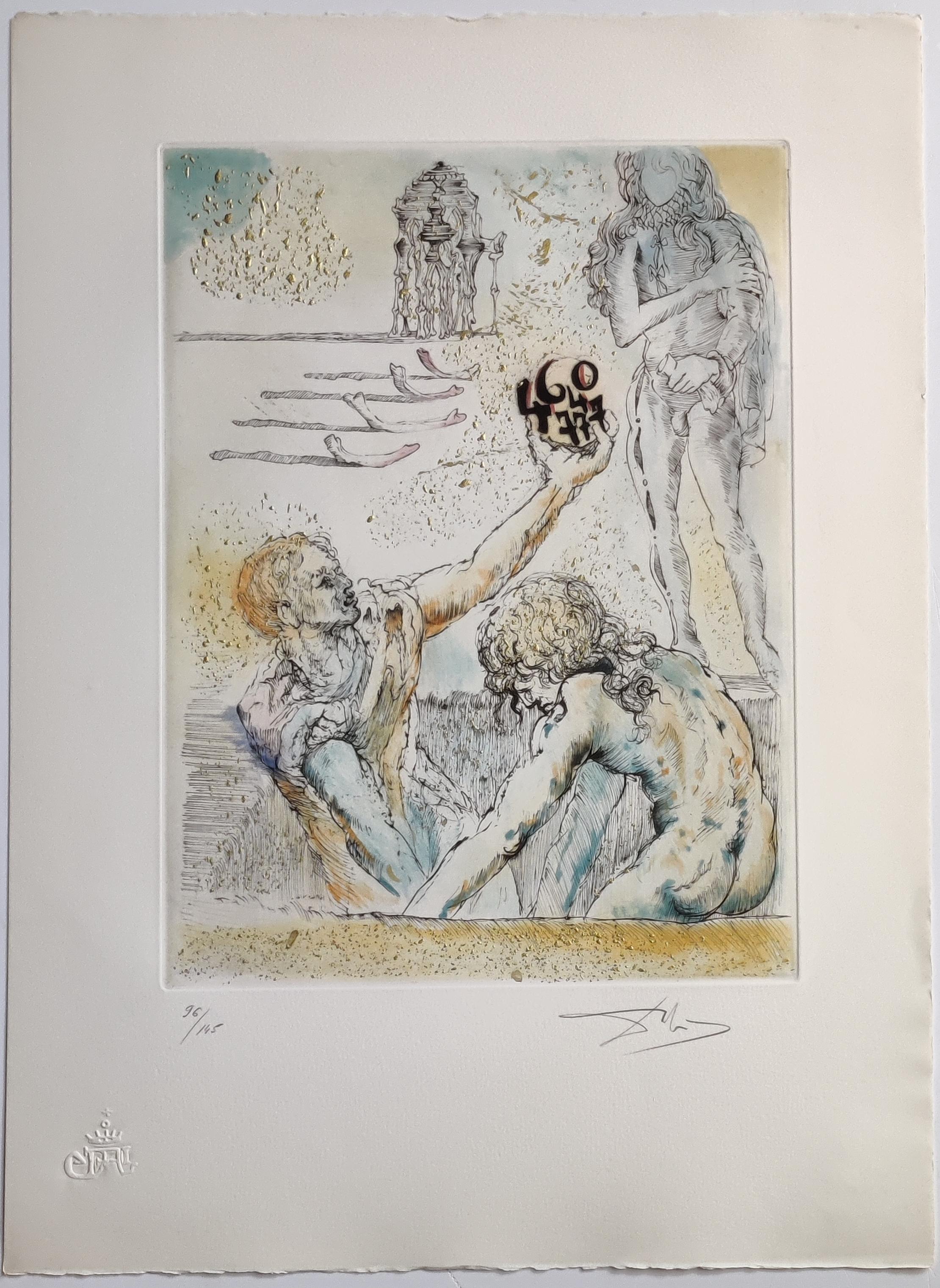 Salvador Dalí­ -- Hamlet, Complete text and set of 10 color etchings For Sale 4