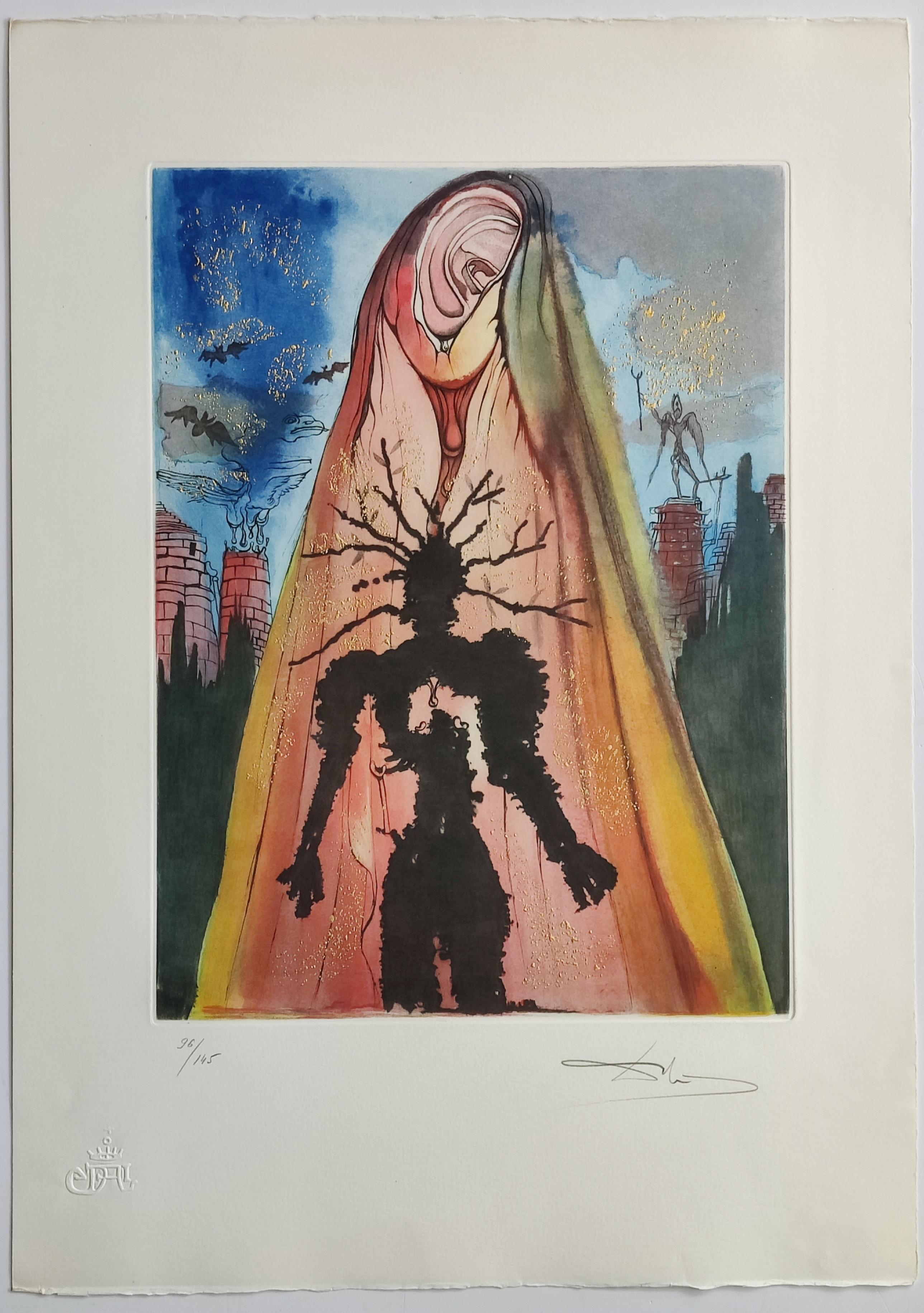 Salvador Dalí­ -- Hamlet, Complete text and set of 10 color etchings For Sale 7
