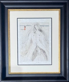 Salvador Dalí - Hand-watercolored drypoint etching on Japanese paper - 1969