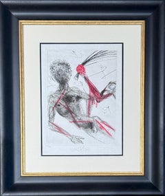 Salvador Dalí - Hand-watercolored drypoint etching on Japanese paper - 1969