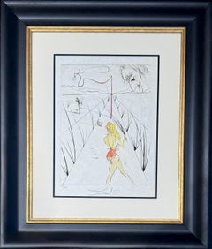 Salvador Dalí - Hand-watercolored drypoint etching on Japanese paper - 1969