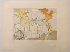 Salvador Dalí  --   Hommage à Leonardo da Vinci - Avion