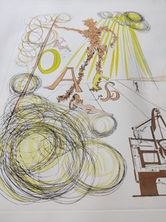 Salvador Dali -- Hommage to Leonardo da Vinci