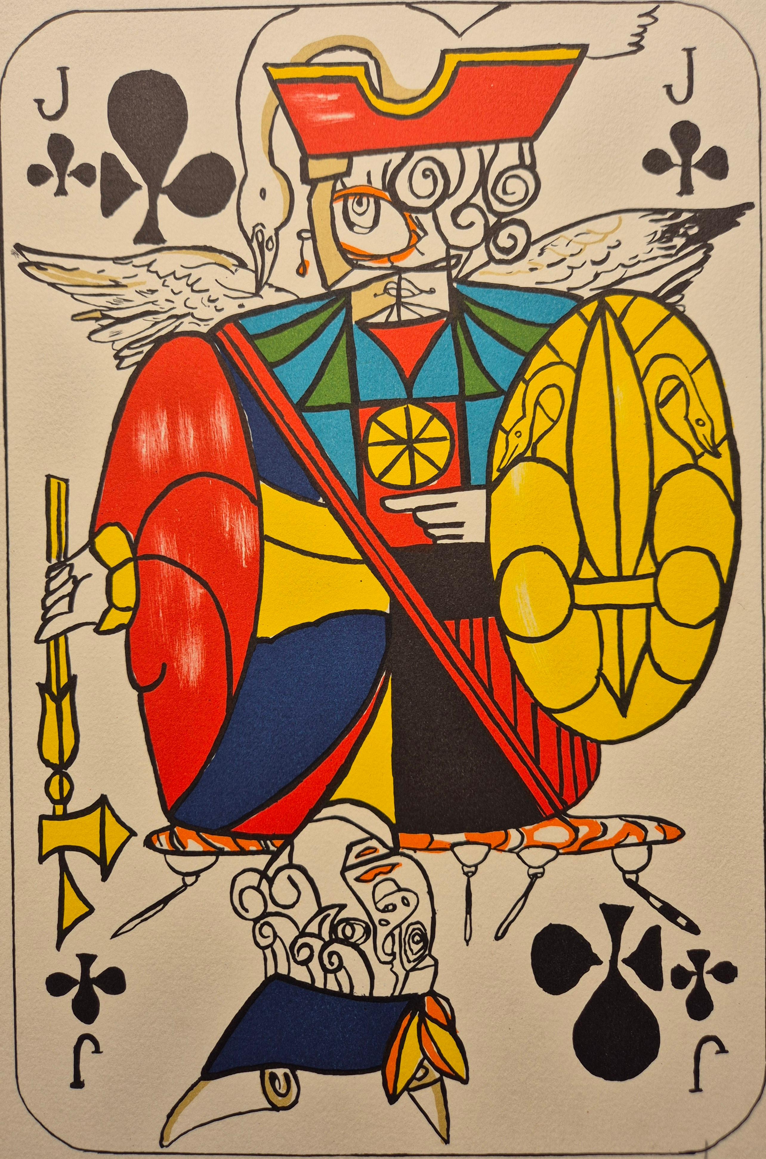 Salvador Dalí -- Kreuzbube aus Spielkarten im Angebot 1