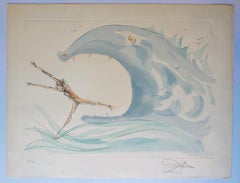 Vintage Salvador Dalí­ -- Jonah and the whale, from Our Historical Heritage