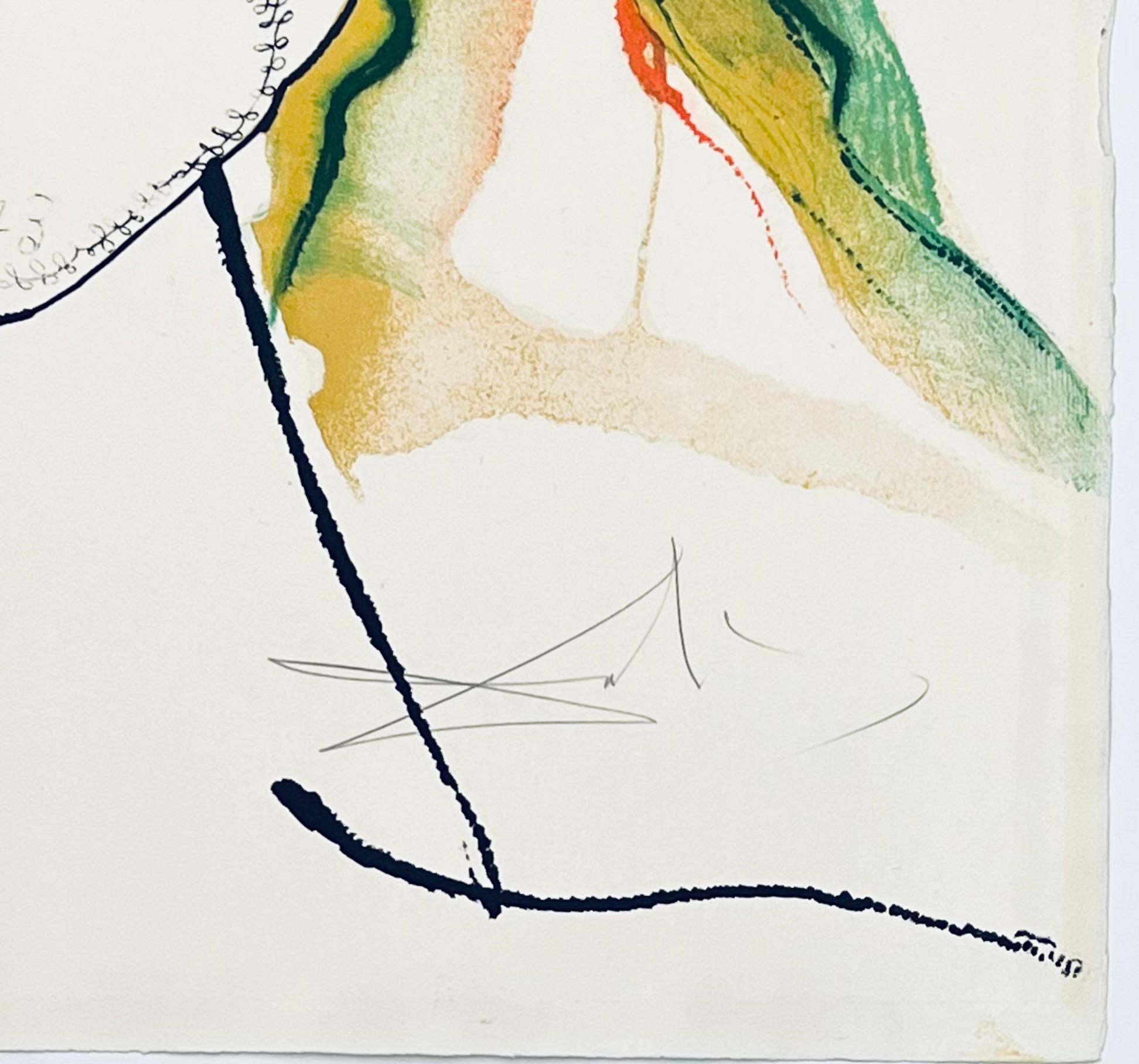 Salvador Dalí Kabuki Tänzerin 1973 (Salvador Dalí Grafiken) 2