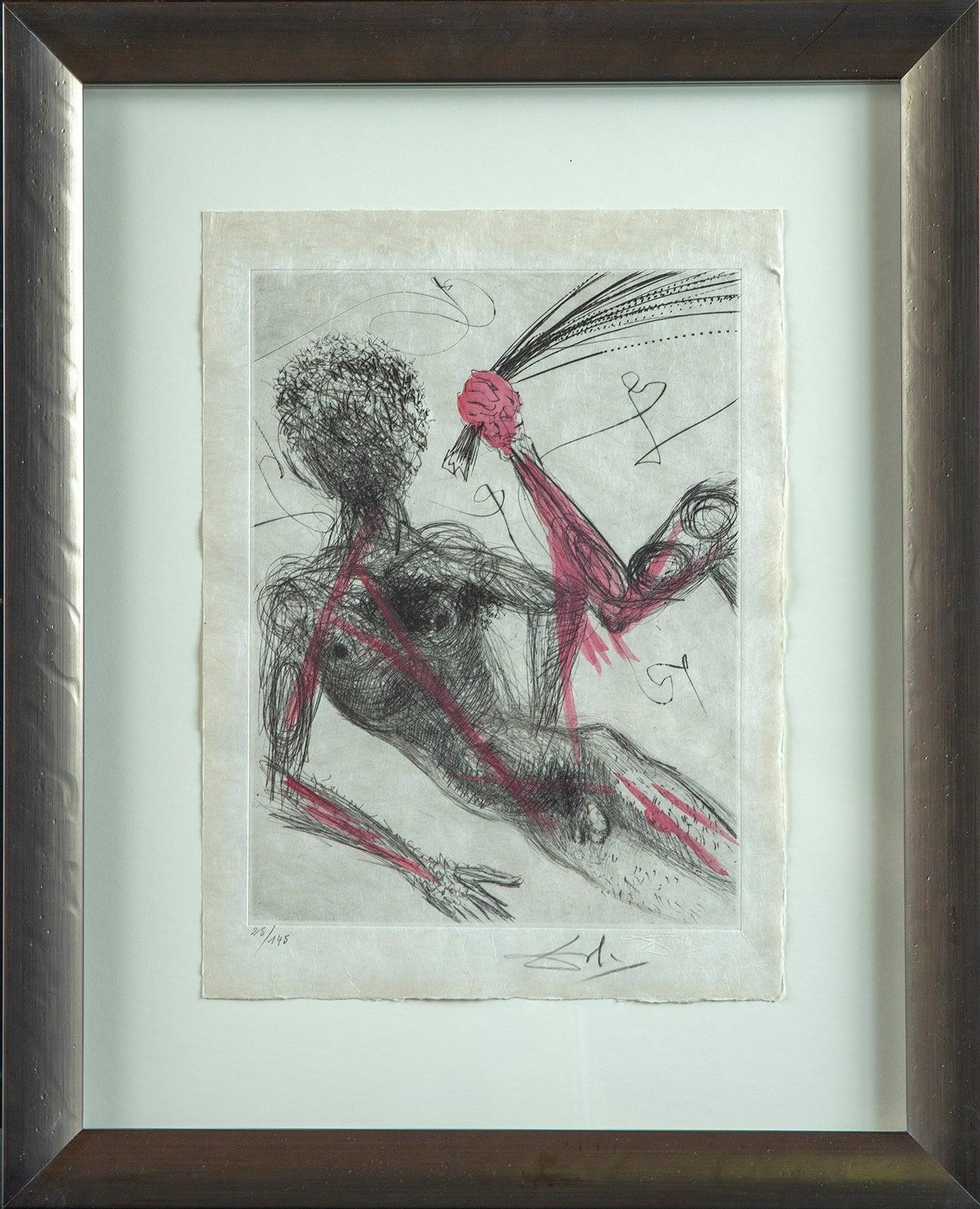 Salvador Dalí­, La Femme au Fouet Contemporary Art Surrealist Engraving