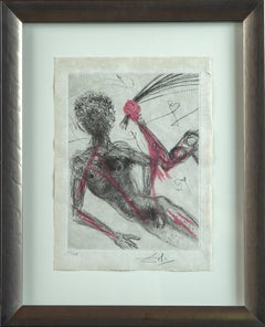 Salvador Dalí­, La Femme au Fouet Contemporary Art Surrealist Engraving