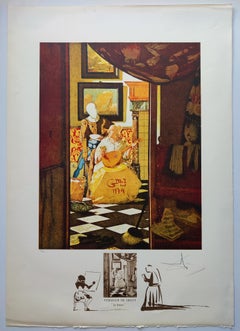 Salvador Dali -- La Lettre from Vermeer, 1974