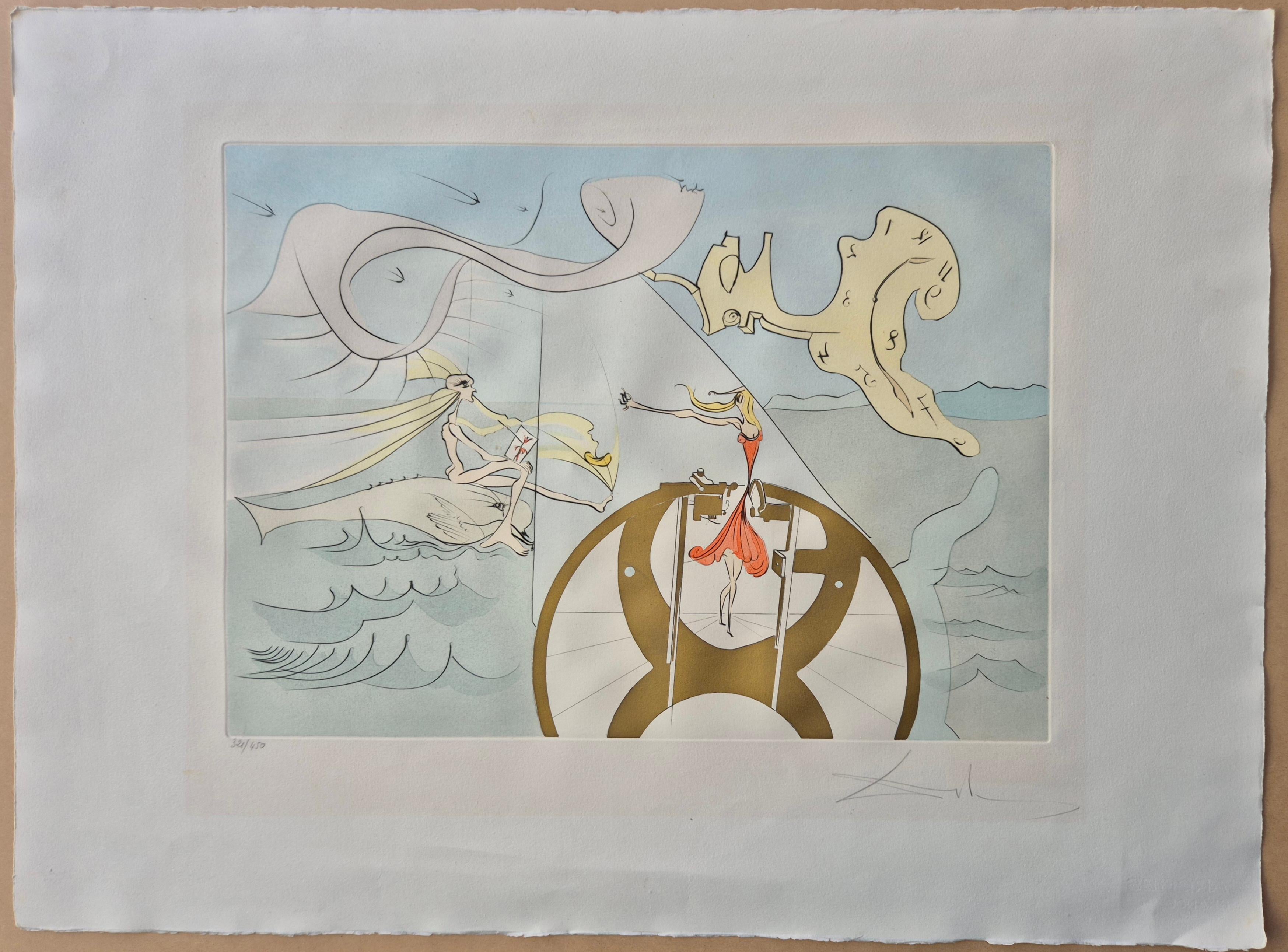 Salvador Dali -- La machine à coudre - Print di Salvador Dalí