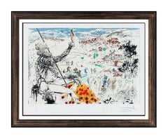 Salvador Dali L'Age D'Or Color Lithograph Hand Signed Surreal Framed Artwork SBO