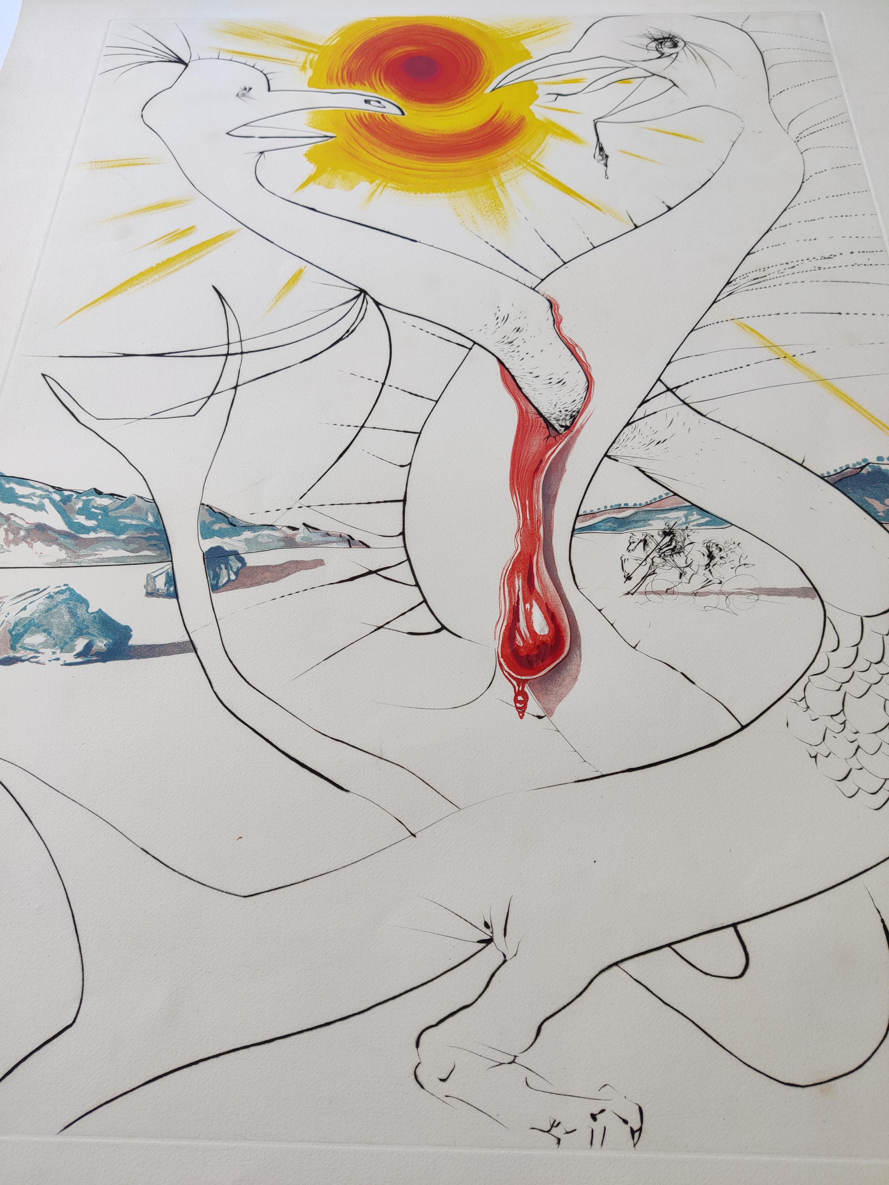 Salvador Dalí -- Le caducée de Marli alimenté par la boule de feu de Jupiter en vente 1