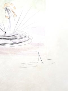 Salvador Dali - Le Cerf from Le Bestiaire de la Fontaine - Signed Engraving
