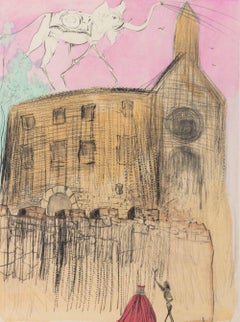 Salvador Dali "Le Chateau de Gala" Radierung, 1974