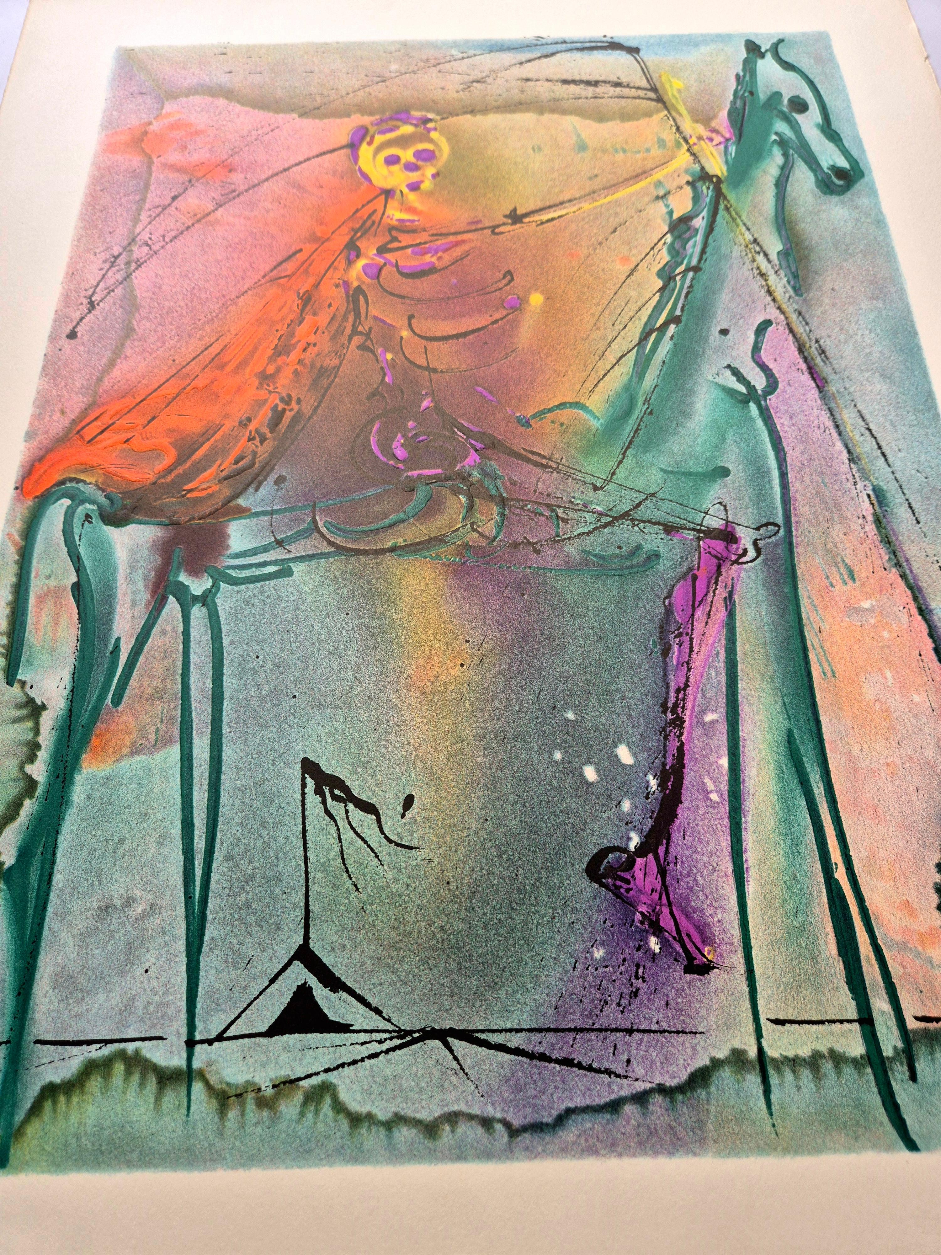 Salvador Dalí --  Le Cheval de la Mort des Chevaux Daliniens en vente 1