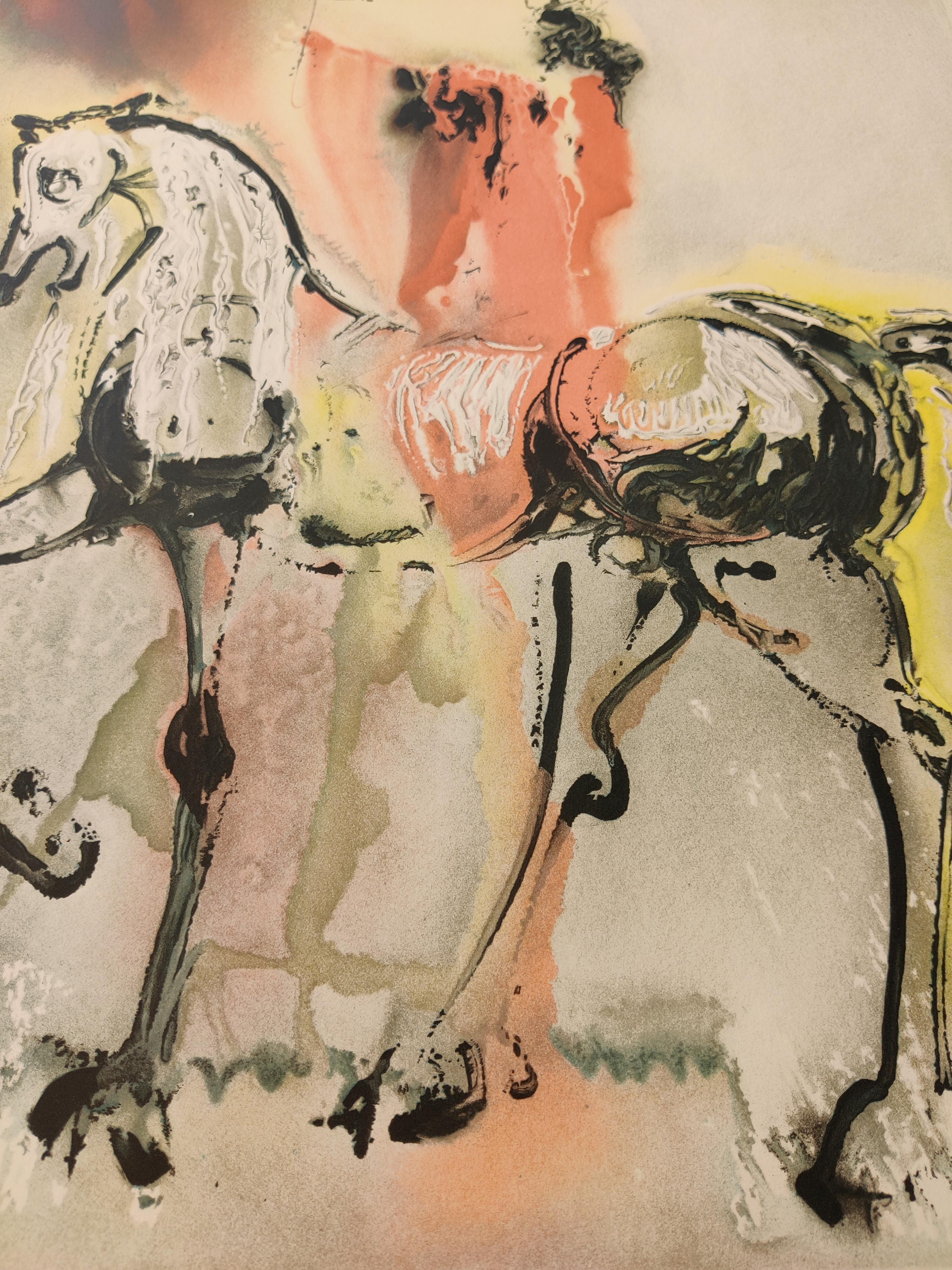 Salvador Dalí -- Le chevalier Chretien, dalla serie Les Chevaux Daliniens in vendita 1