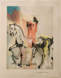 Salvador Dalí­ -- Le chevalier Chretien, from the series Les Chevaux Daliniens