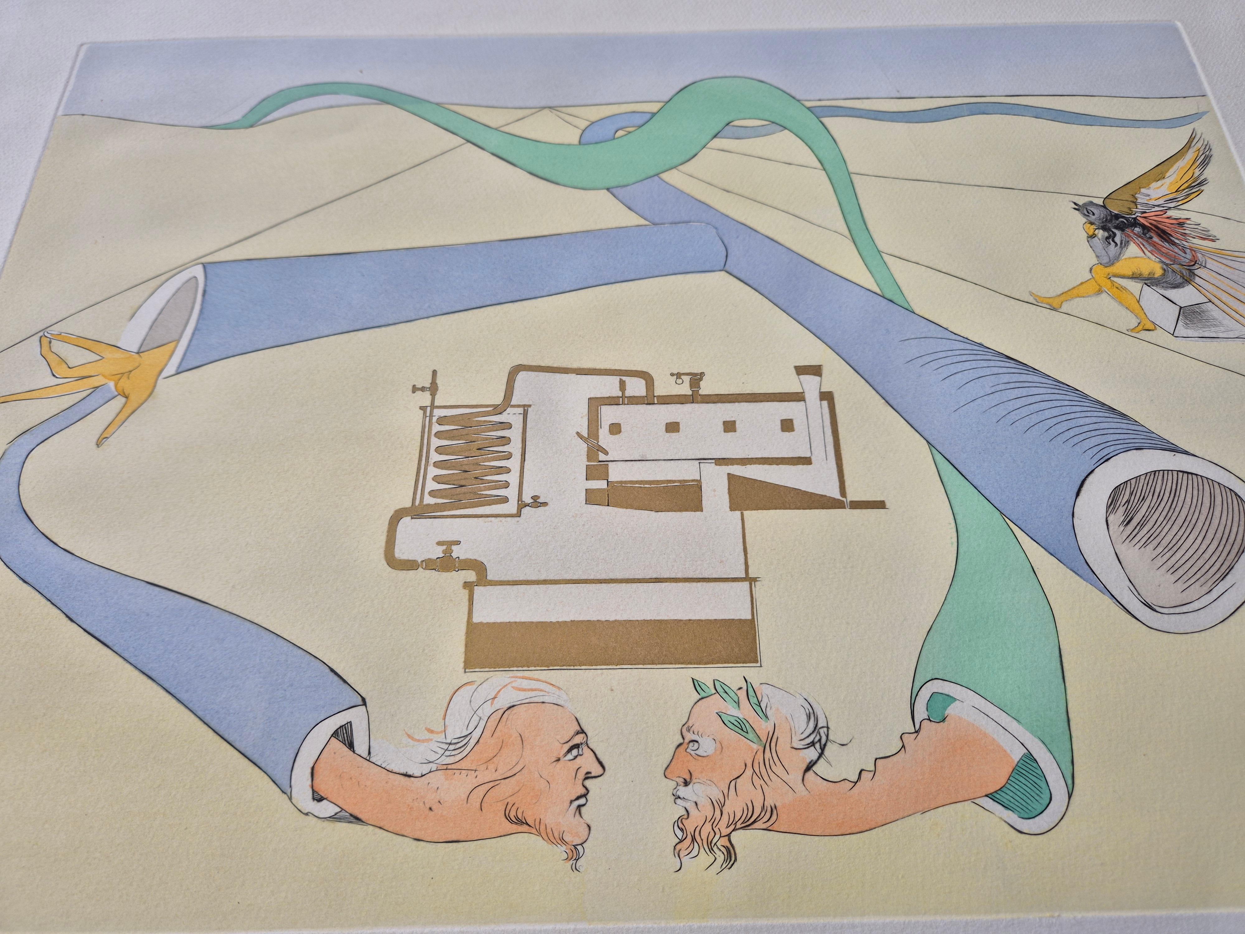 Salvador Dalí -- Le Cracking Du Petrole en venta 1